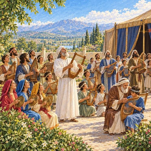 Illustration for 1 Chronicles 25
